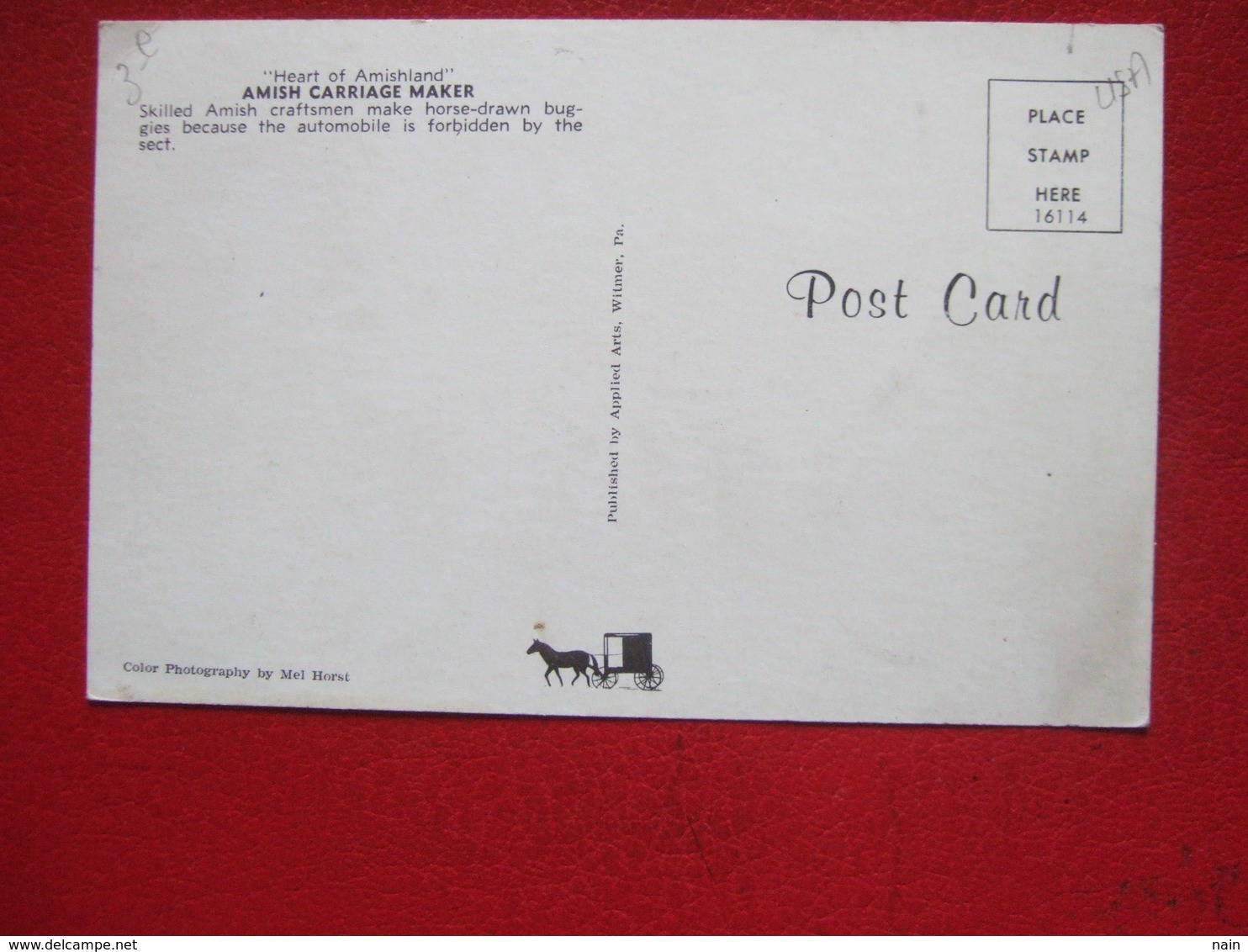 ETATS UNIS - LANCASTER - 4 CARTES : AMISH : VOIR LES SCANS ...