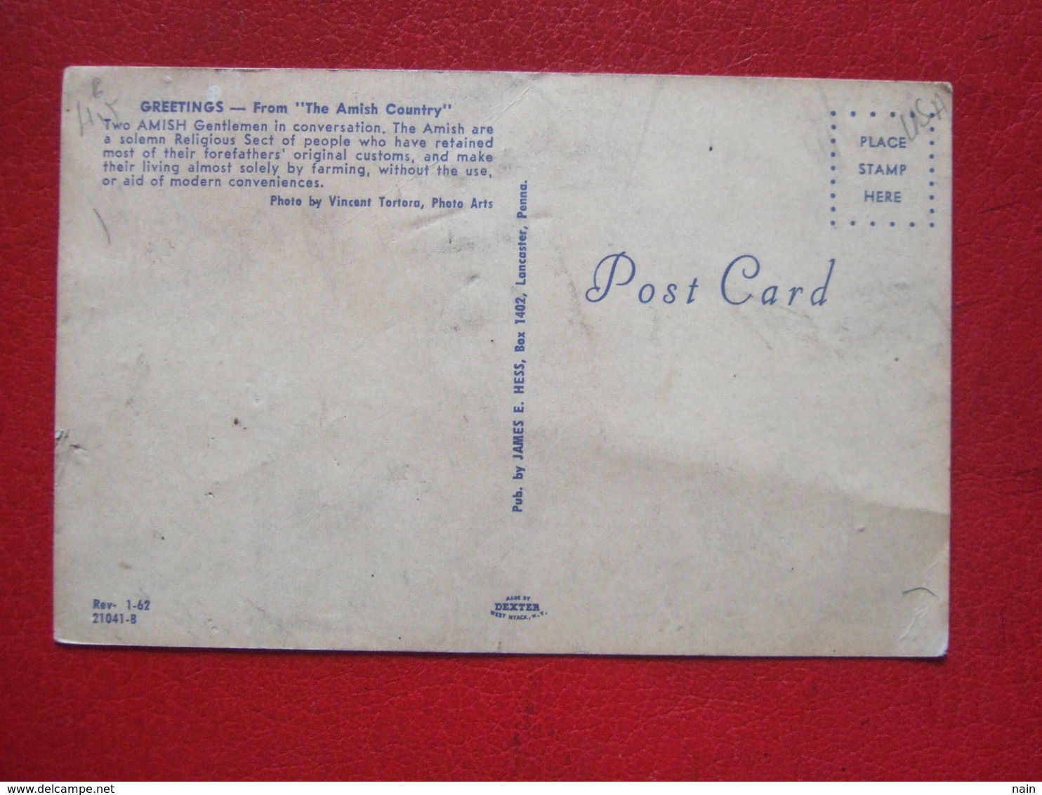 ETATS UNIS - LANCASTER - 4 CARTES : AMISH : VOIR LES SCANS ...