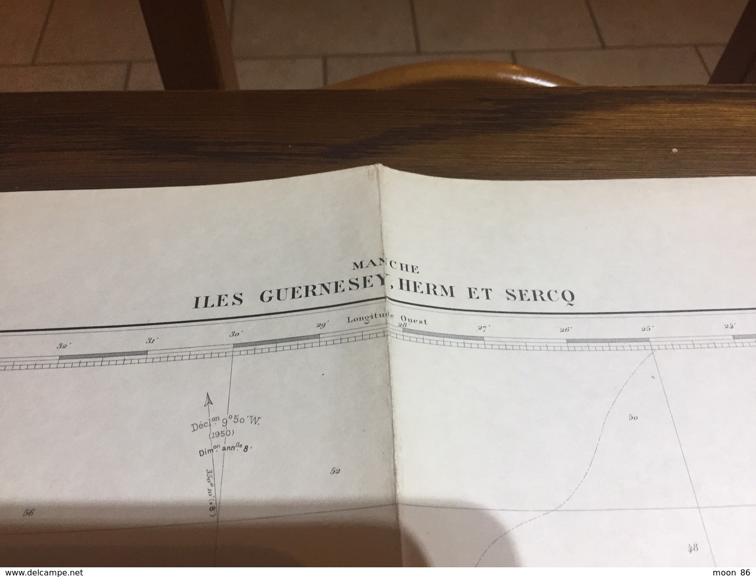 Carte Hydrographique Marine _ MANCHE - ILES GUERNESEY HERM SERCQ - Carte Nautiche