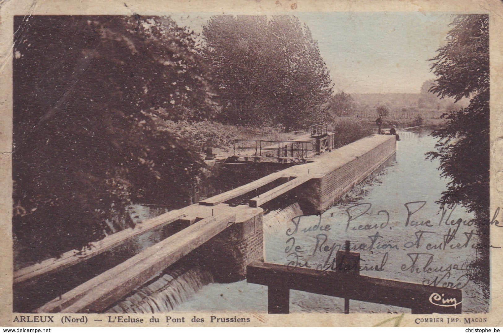 CPA Arleux, L'Ecluse Du Pont Des Prussiens (pk50601) - Arleux