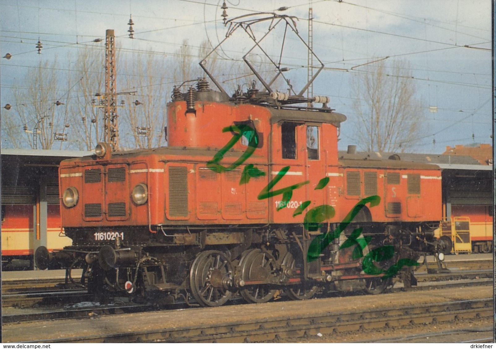 ÖBB 1161 020-1, Elektr. Rangier Lokomotive, Im Hbf Salzburg,1985, Österreichische Bundesbahnen, Eisenbahn, Train - Eisenbahnen