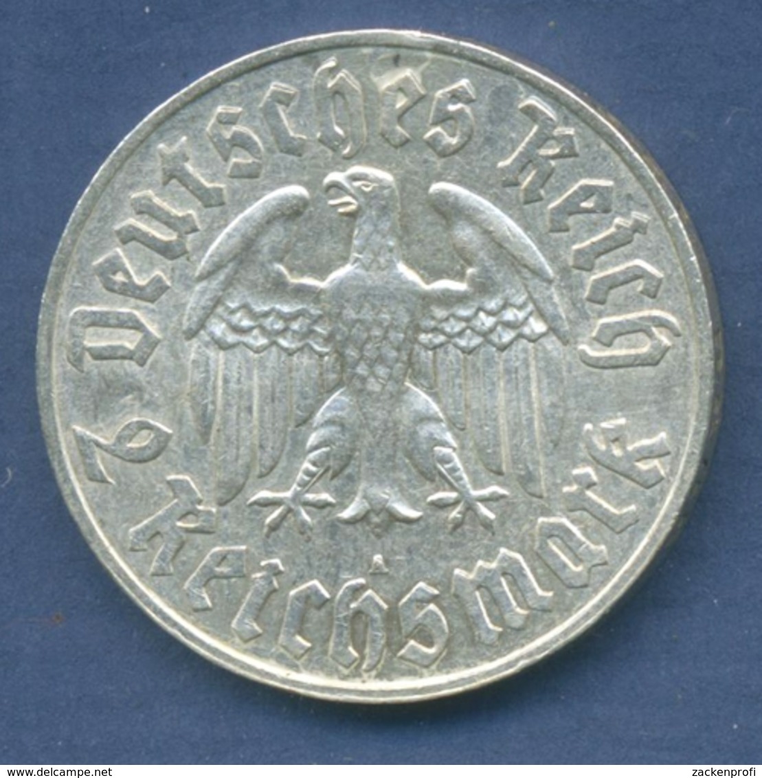 Deutsches Reich 2 Mark 1933 A, Martin Luther, J 352 Ss (m1588) - 2 Reichsmark