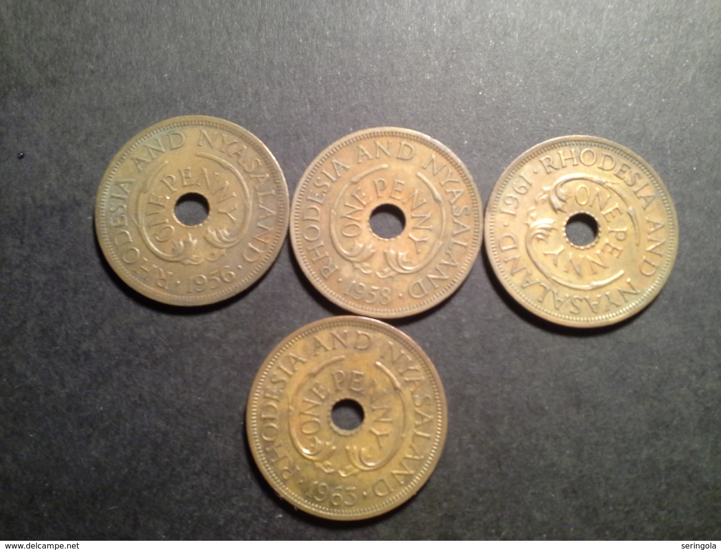 One Penny  1956, 57, 58, 61, 63 - Rhodesien