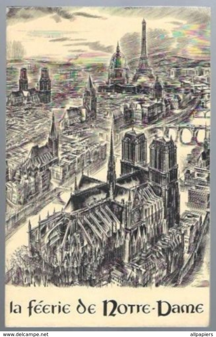 Programme La Féerie De Notre-Dame Imaginée Et Mise En Oeuvre Par Louis Merlin Au Quai De Montebello De 1963 - Programmes