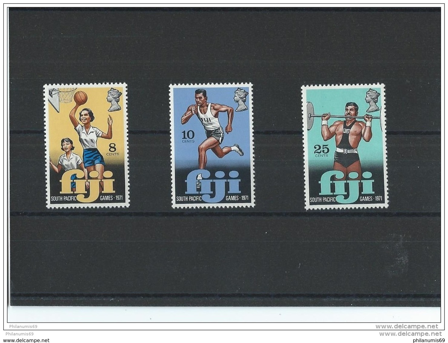 FIDJI 1971 - YT N° 299/301 NEUF SANS CHARNIERE ** (MNH) GOMME D'ORIGINE LUXE - Fidji (1970-...)