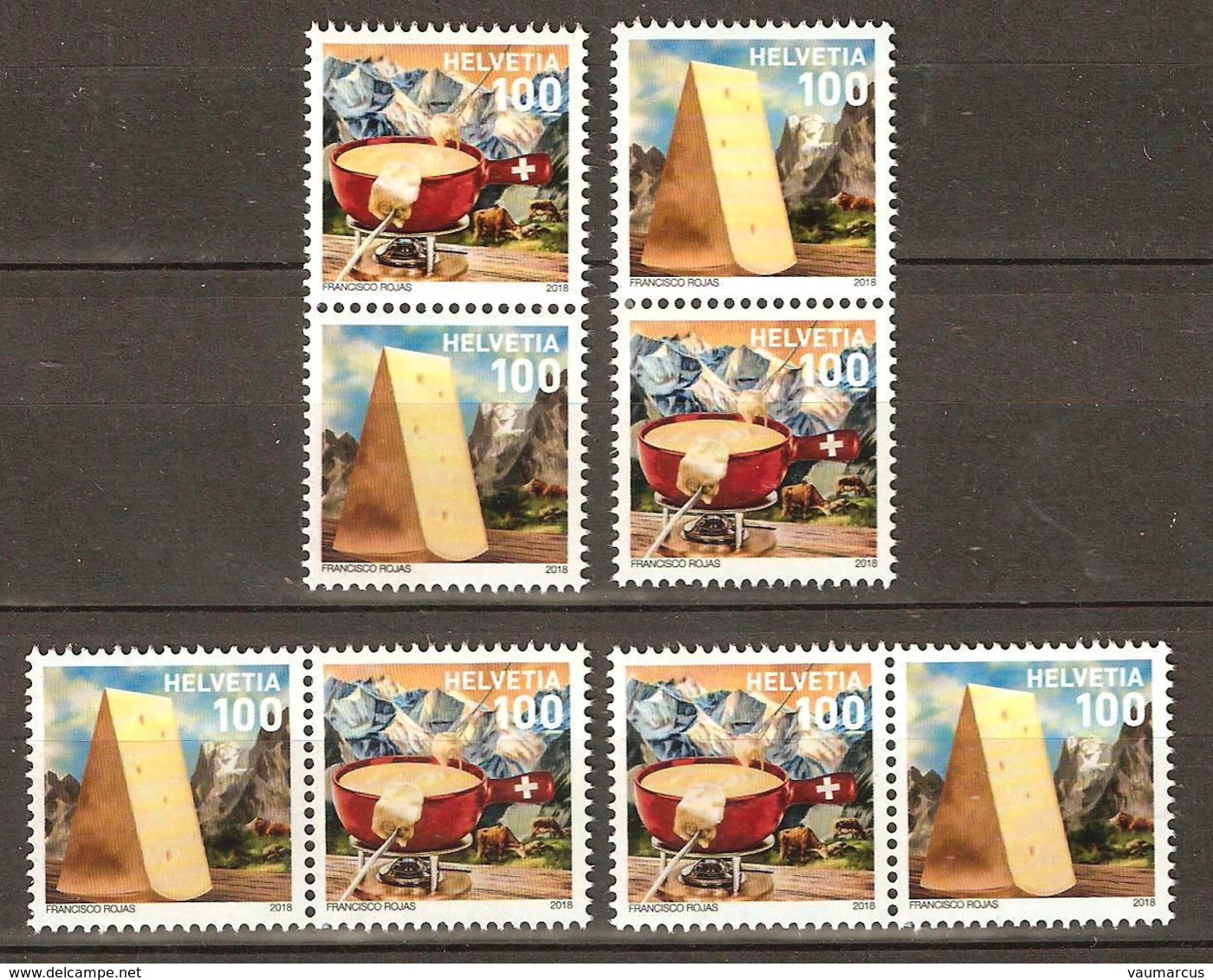 Zu Z 279-282 Fromage Fondue ** / MNH SBK 24,- - Se-Tenant