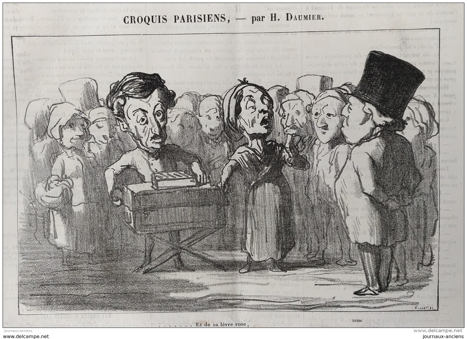 1874 Honoré DAUMIER - CROQUIS PARISIENS - OFFENBACH AUX ENFERS - THEATRE DE LA GAITÉ  - LE JOURNAL AMUSANT - Revues Anciennes - Avant 1900