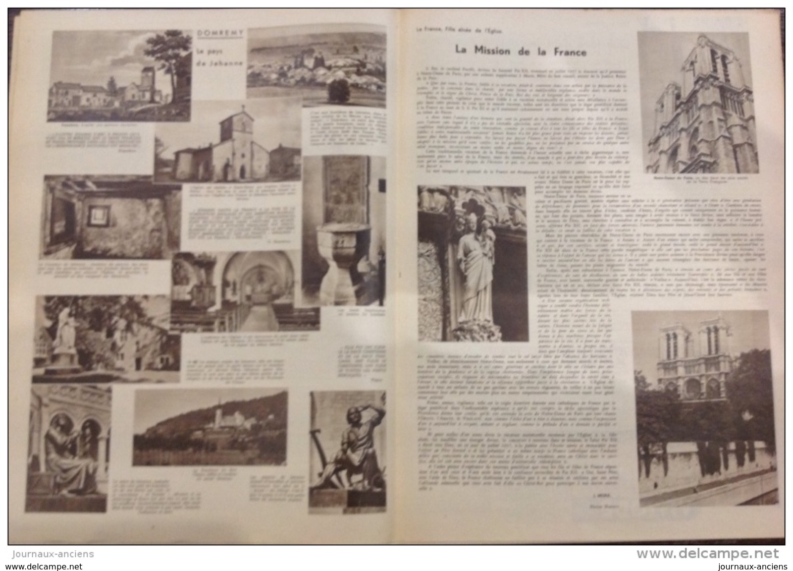 FRANCE MONDE CATHOLIQUE N° 52 MAI 1939 - DOMREMY - NOTRE DAME DE PARIS - DIOCÈS DE MEAUX - 1900 - 1949