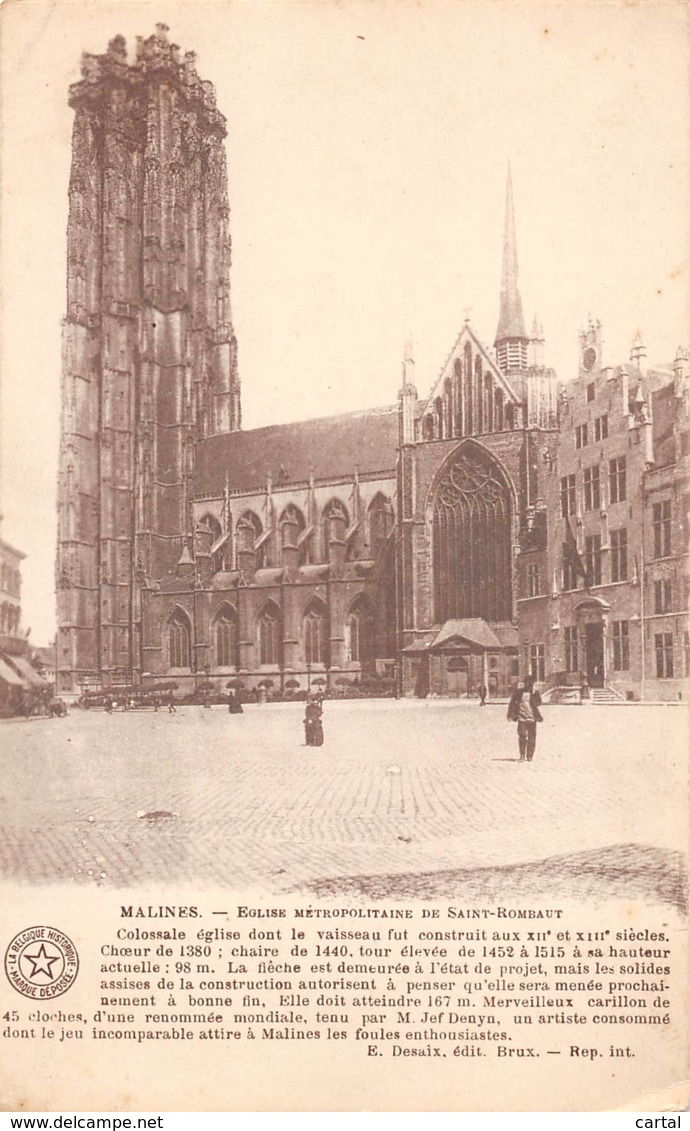 MALINES - Eglise Métropolitaine De Saint-Rombaut - Malines