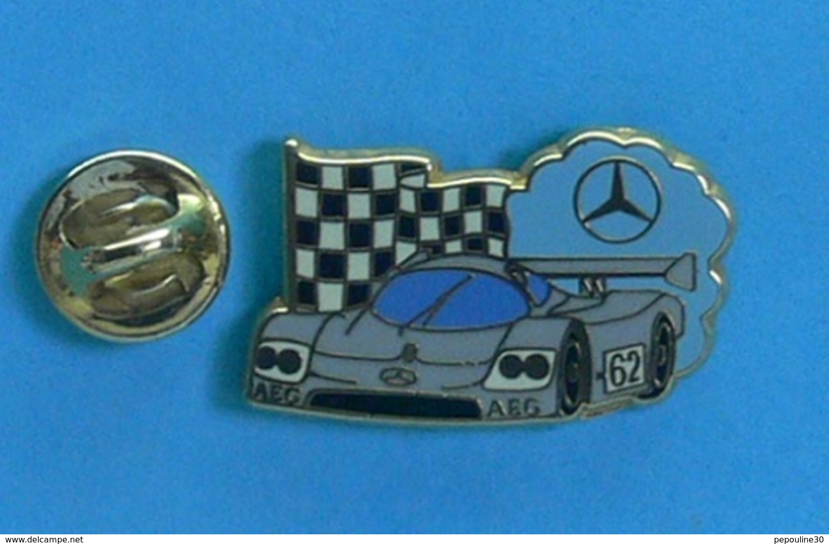 1 PIN'S //   ** MERCEDES SAUBER C9 / 1989 / AEG / N° 62 ** . (Arthus Bertrand Paris) - Mercedes