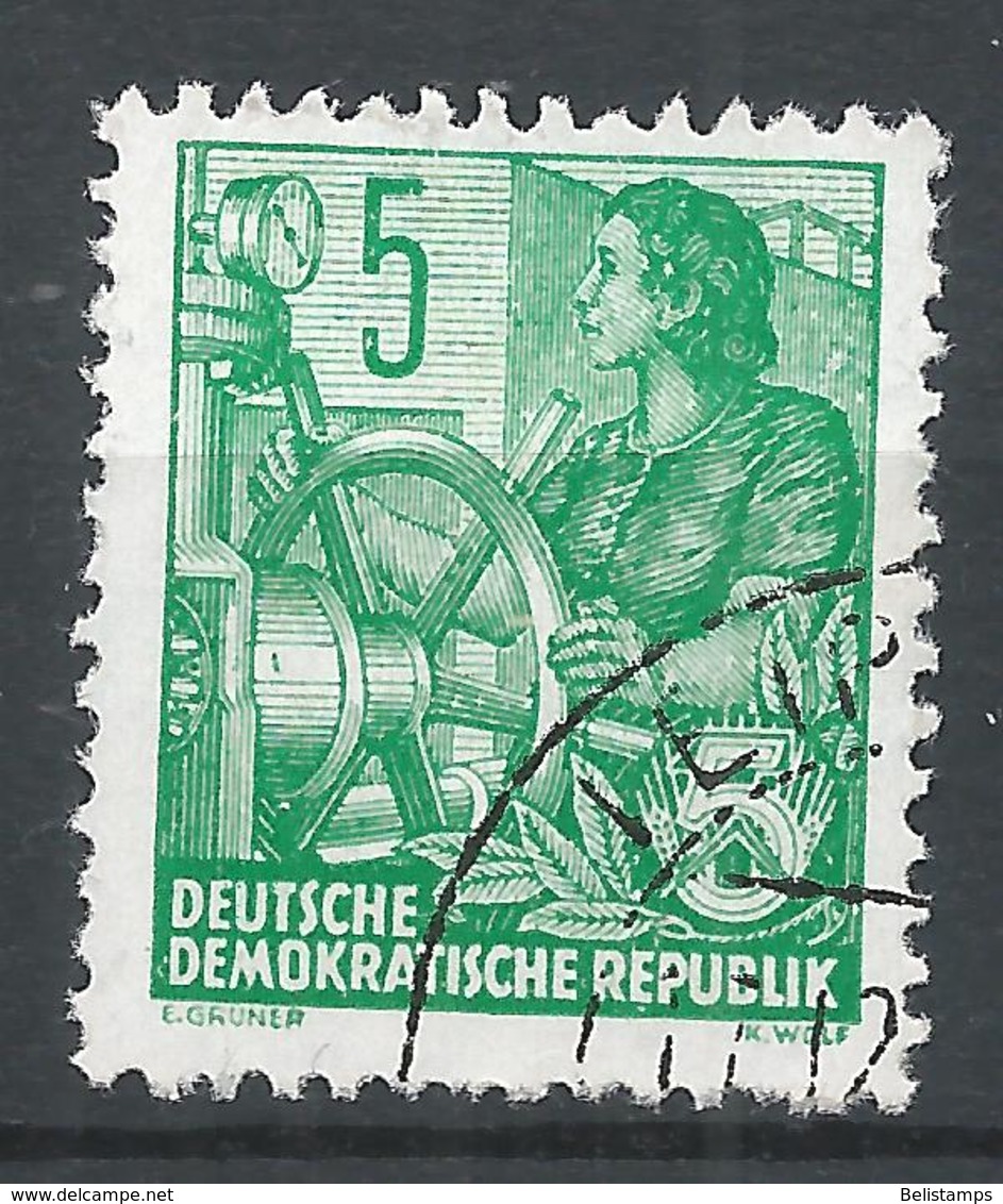 German Democratic Republic 1953. Scott #188 (U) Woman Mariner * - Oblitérés