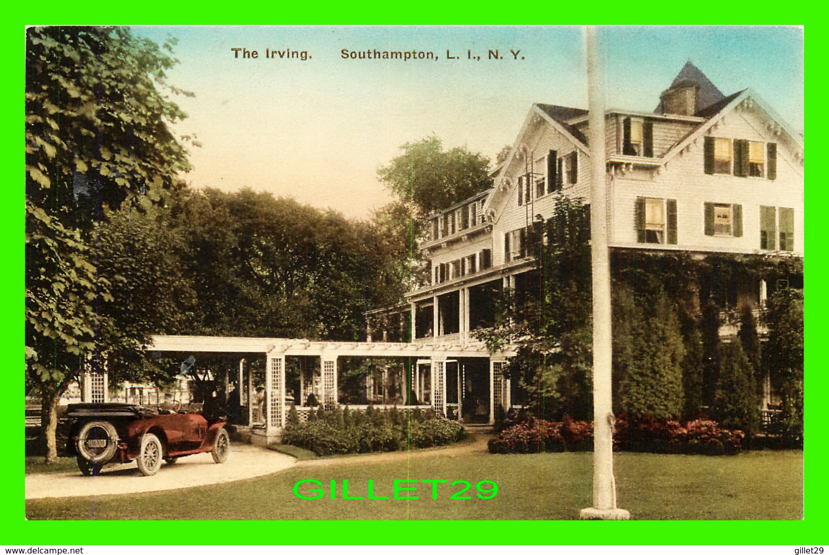 SOUTHAMPTON, NY - THE IRVING - PUB. BY W. F. FORDHAM CO - THE ALBERTYPE CO - - Long Island