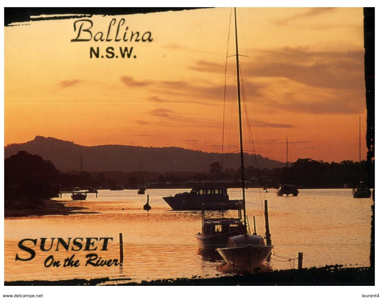 (741) Australia - NSW - Ballina (with Helicopter - Folded Stamp Part Back And Front Of Card) - Northern Rivers