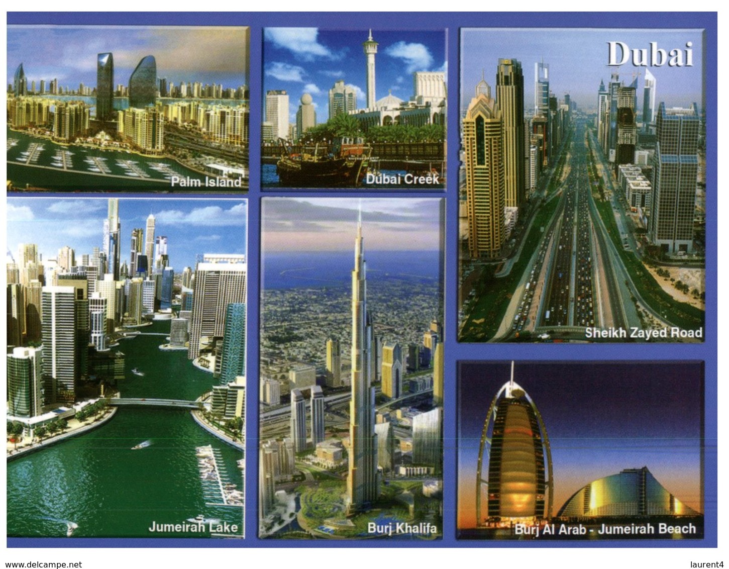 (741) United Arab Emirates - UAE - Dubai (with Eagle Stamp At Back Of Card) - Emirats Arabes Unis