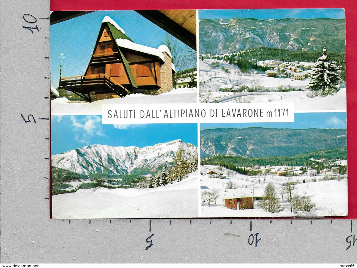 CARTOLINA VG ITALIA - Saluti Dall'ALTIPIANO DI LAVARONE (TN) - Vedutine Multivue - 10 X 15 - ANN. 1968 CAPPELLA - Saluti Da.../ Gruss Aus...