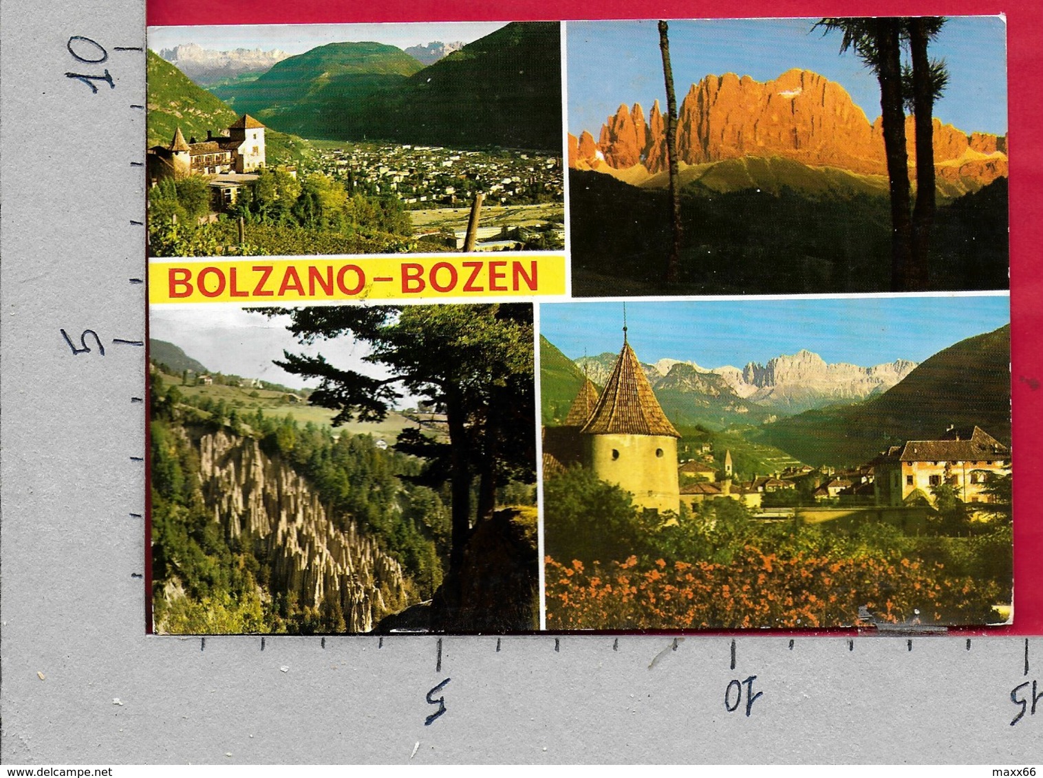 CARTOLINA VG ITALIA - BOLZANO BOZEN - Vedutine Multivue - 10 X 15 - ANN. 1975 SOTTOMARINA - Bolzano