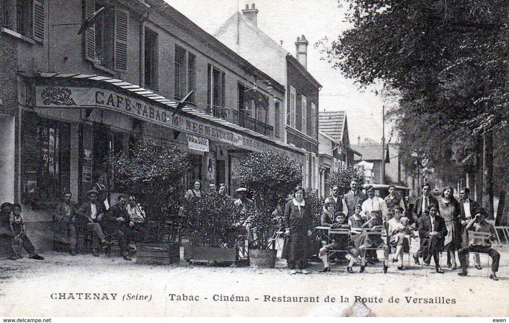 Chatenay. Tabac-Cinéma-Restaurant De La Route De Versailles. (Très Animée). - Chatenay Malabry