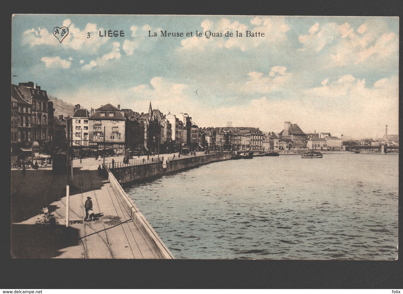 Liège - La Meuse Et Le Quai De La Batte - 1912 - Liège