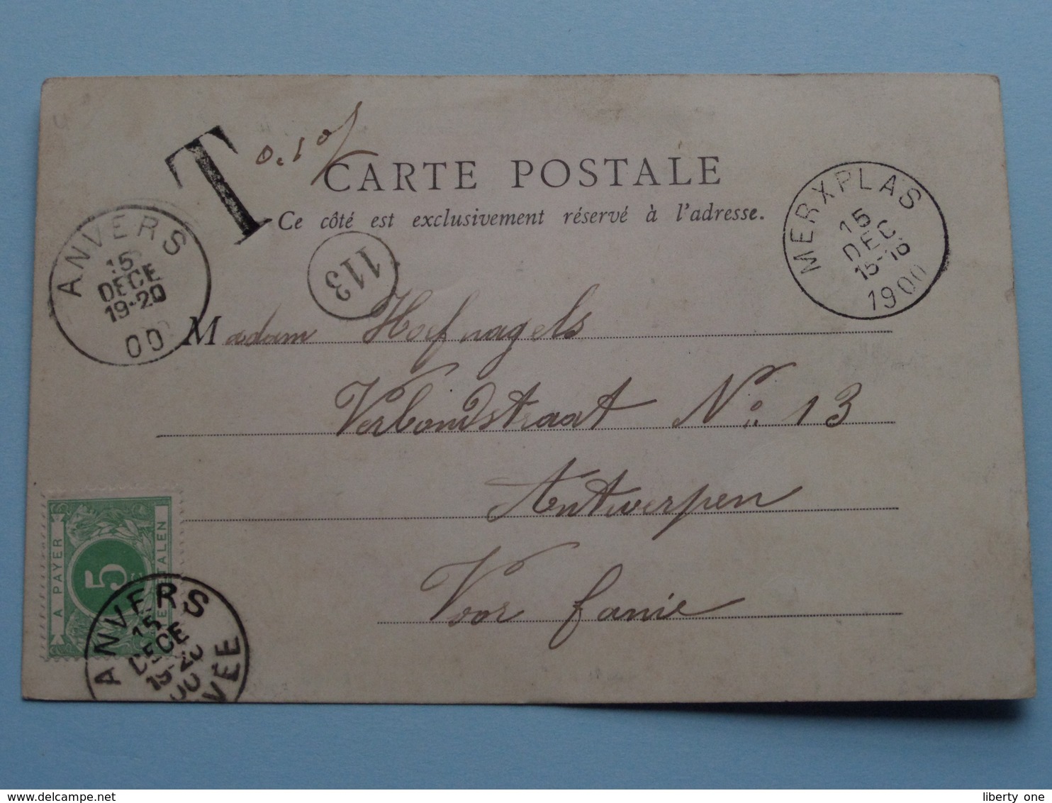 8me De LIGNE - Colonne Double ( De Jongh Paris ) Anvers, Le 1900 Merxplas ( Zie Foto's ) ! - Régiments