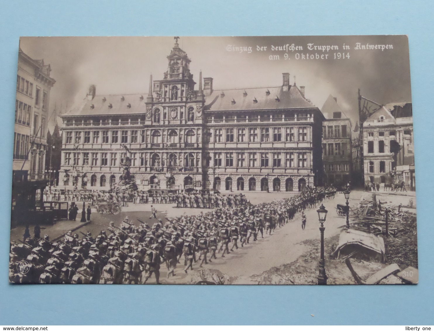 Einzug Der DEUTSCHEN TRUPPEN In Antwerpen Am 9 Oktober 1914 ( NPC ) ( Zie Foto's ) ! - Guerre 1914-18