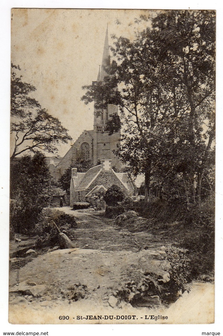 Cpa N° 690 SAINT JEAN DU DOIGT L ' Eglise - Saint-Jean-du-Doigt