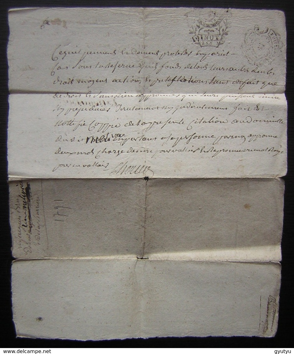 1791 Généralité De Poitiers, Document Concernant Jacques Brar (à Déchiffrer) - Manuscrits