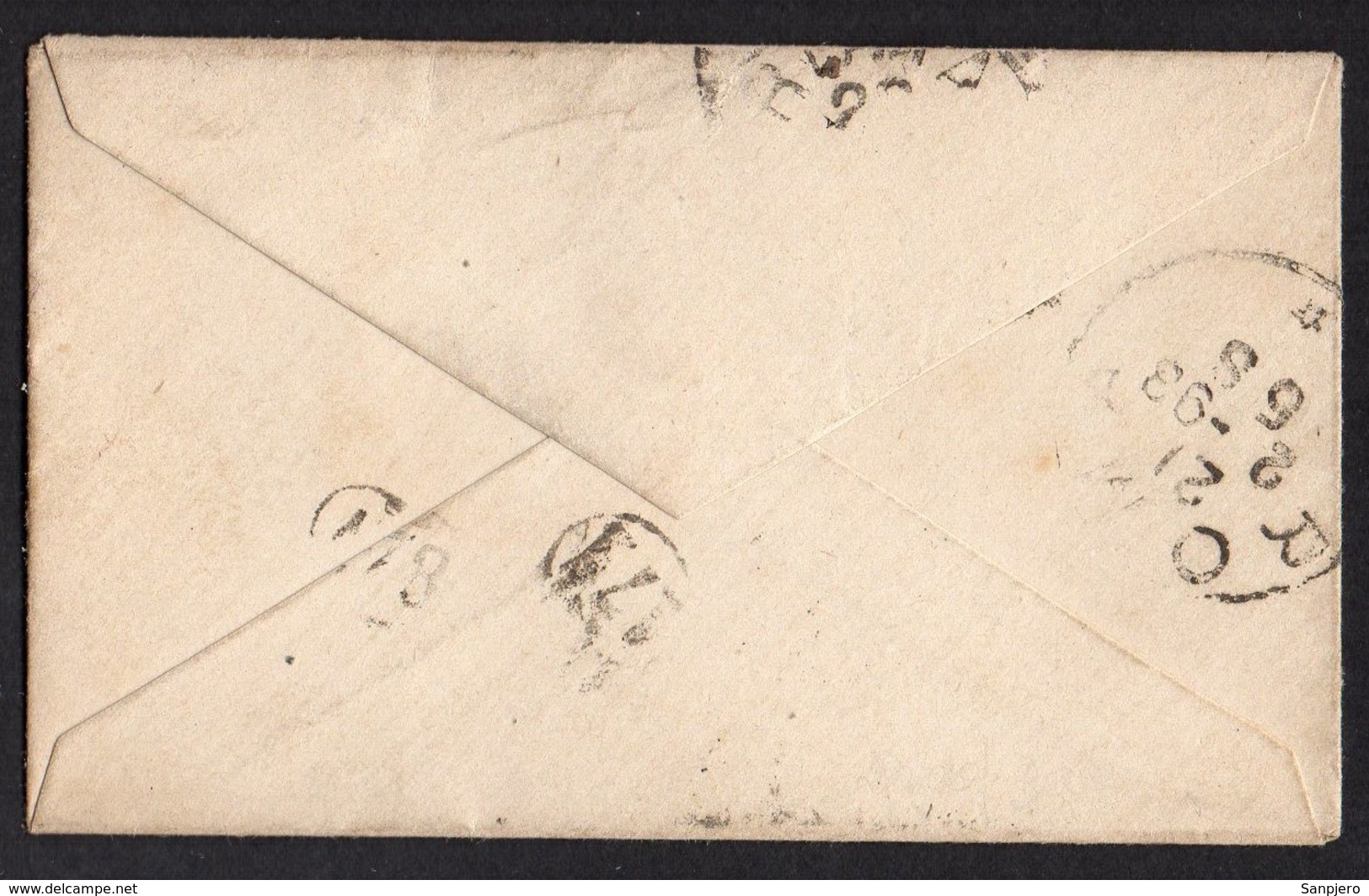 ITALY KINGDOM ITALIA REGNO 1893. SENIGALLIA ANCONA ROMA LETTERA COVER - Interi Postali