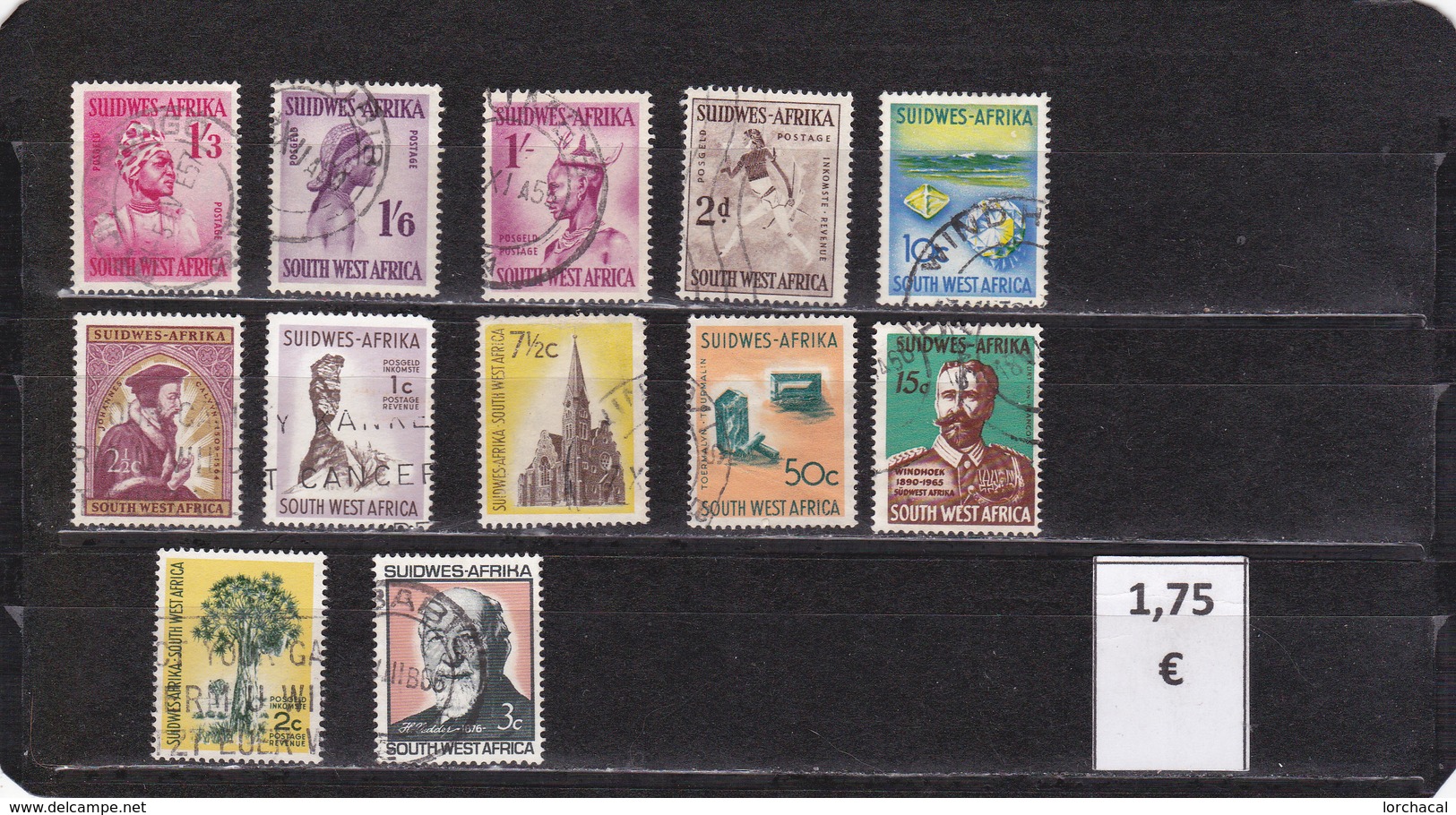 Namibia  S.W.A.-  Lote  12  Sellos Diferentes -  11/10210 - Namibia (1990- ...)