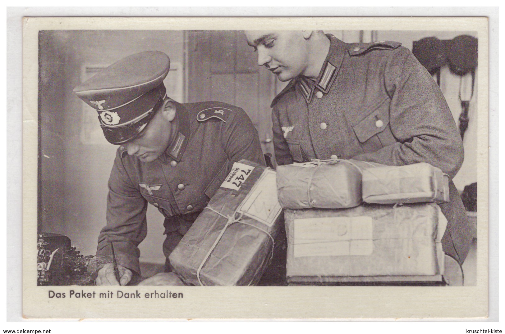 Dt- Reich (006022) Propagandakarte Das Paket Mit Dank Erhalten, Gelaufen Mit Feldpost  Am 27.2.1940 FPNR 01105 - Lettres & Documents