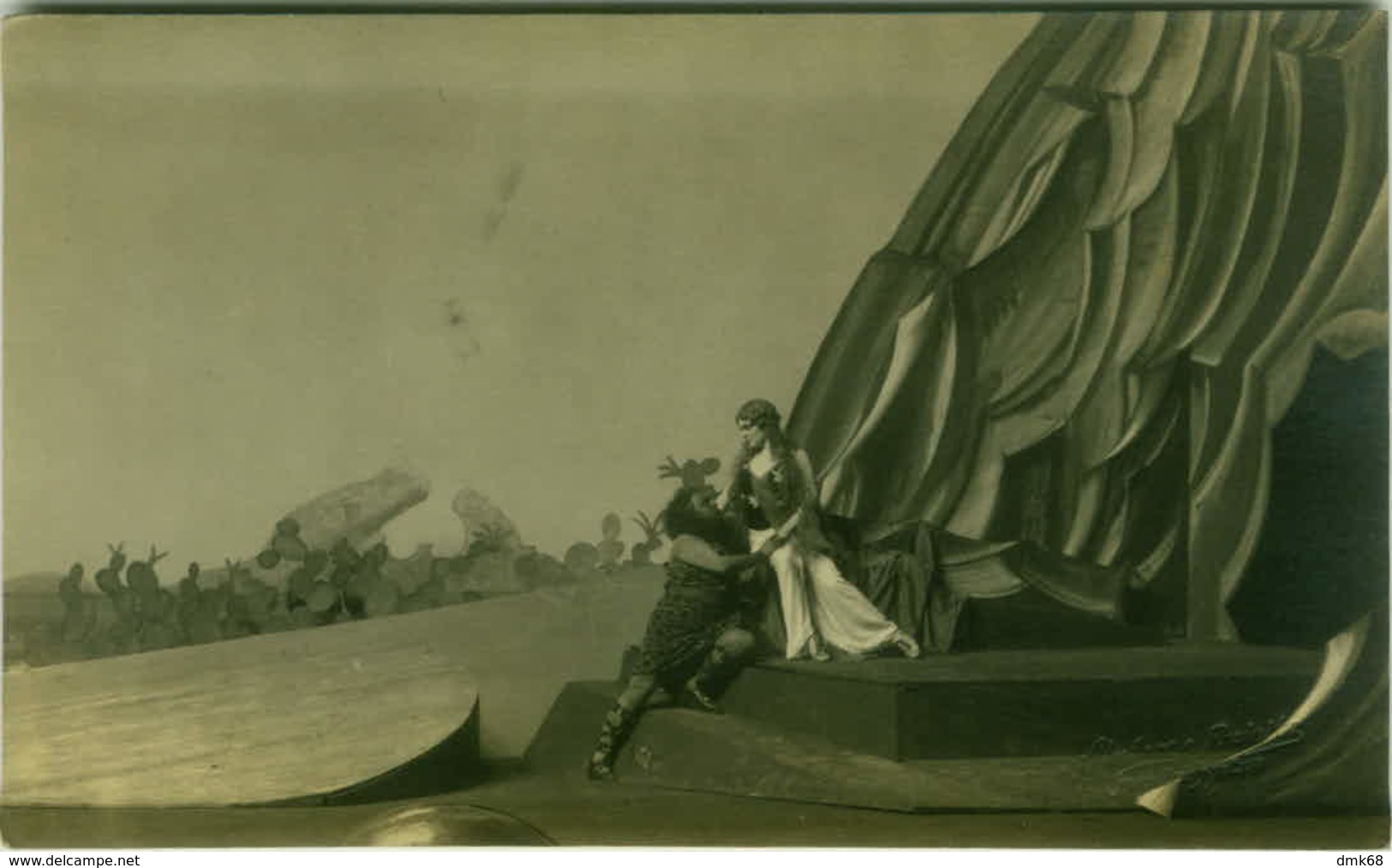 OPERA - EBON STRANDIN - SIMSON OCH DELILA - PHOTO BY ALMBERG & PREINITZ STOCKHOLM  - RPPC POSTCARD 1920s (BG1384) - Cantanti E Musicisti
