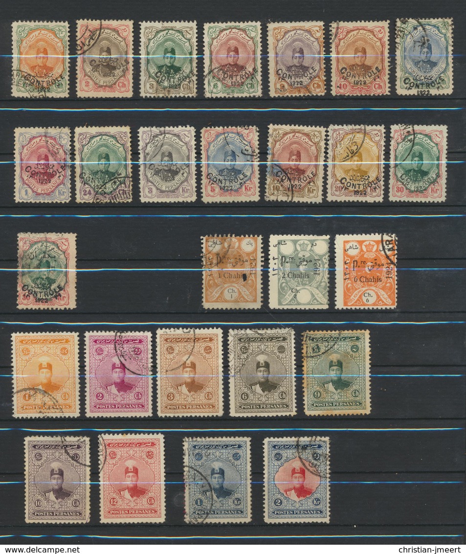 PERSIA Kingdom - IRAN  1922/5 Yvert  Entre 438 Et 467  Collection Oblitérés - Iran