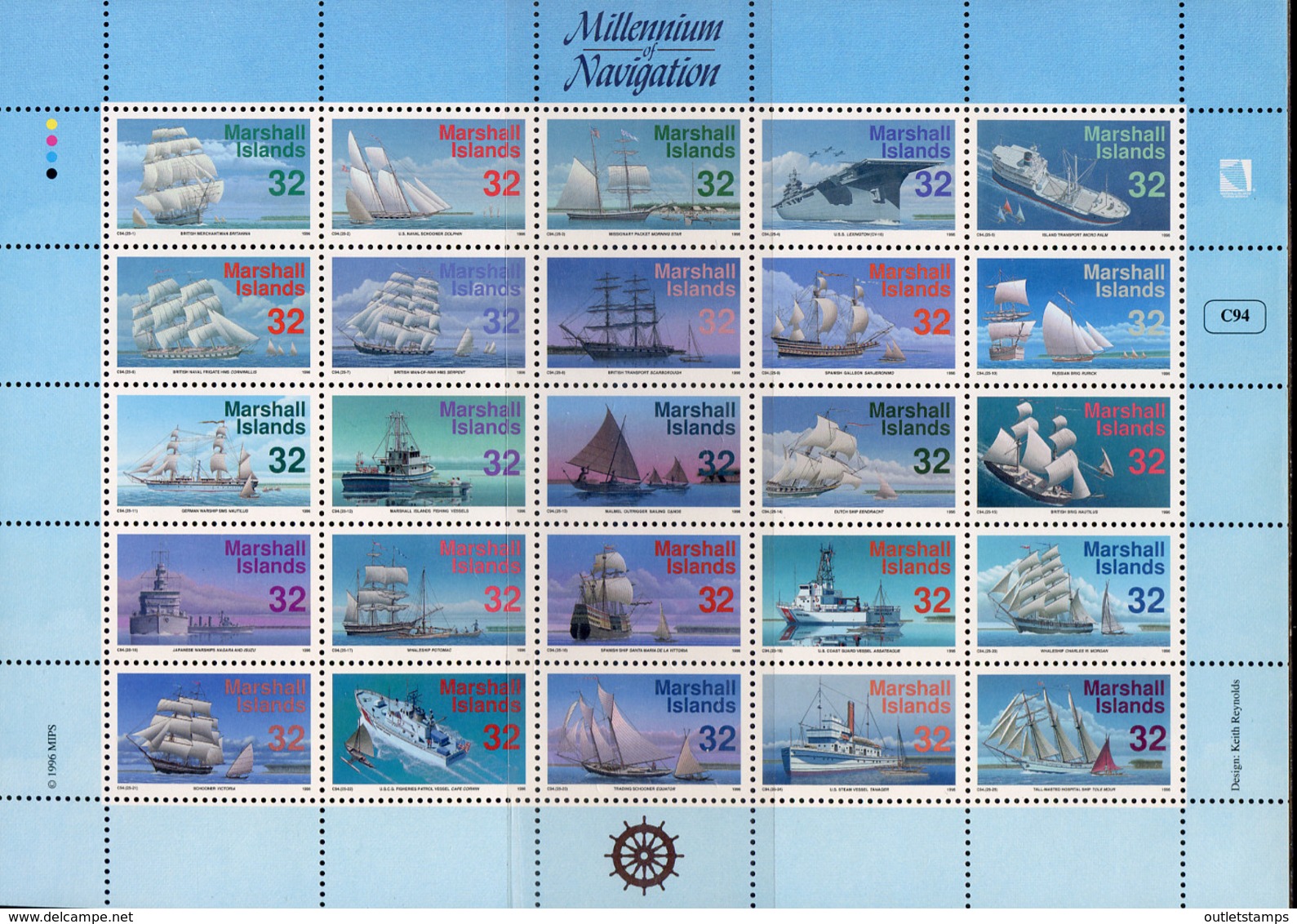 Ref. 275953 * NEW *  - MARSHALL Islands . 1996. SHIPS. BARCOS - Islas Marshall