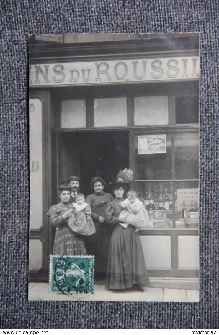 MARSEILLE -  Devanture De Commerce De Vente De Vins Du ROUSSILLON Au 23 Rue PAVILLON. - Vieux Port, Saint Victor, Le Panier