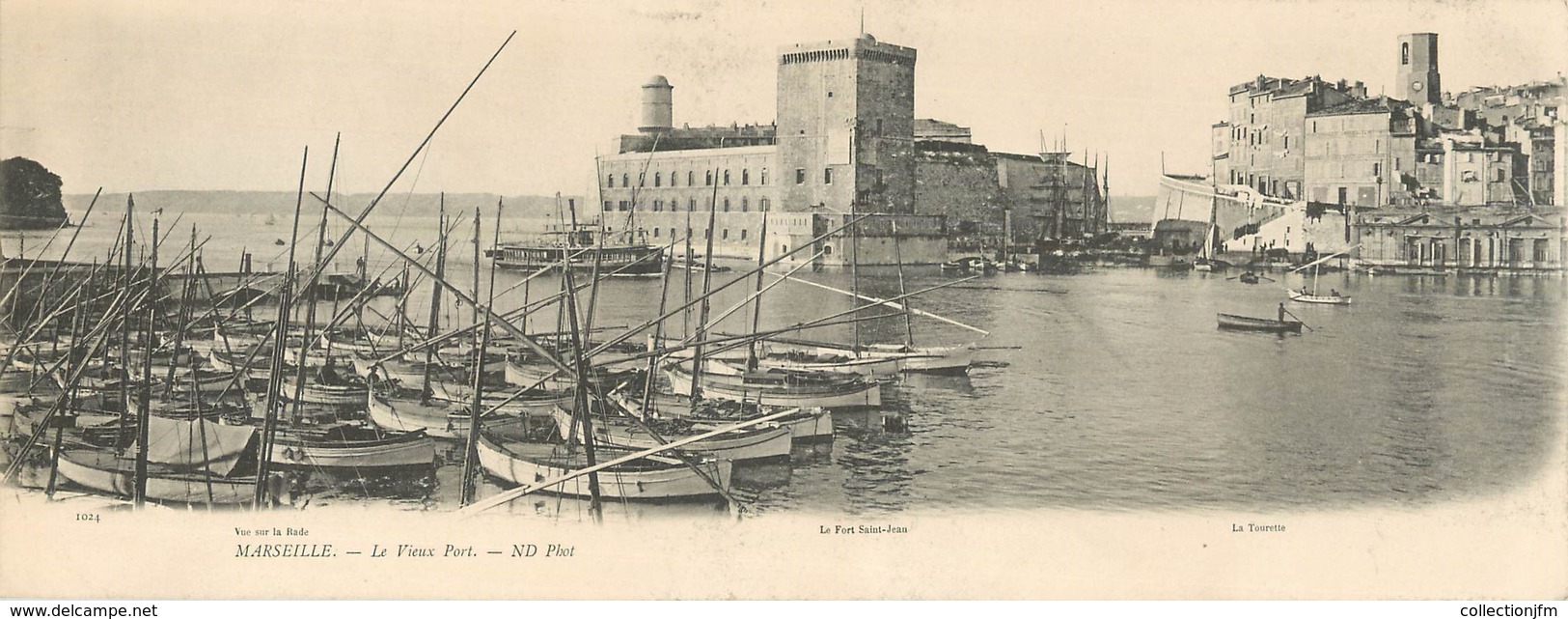 CPA PANORAMIQUE FRANCE 13 "Marseille, Le Vieux Port" - Vecchio Porto (Vieux-Port), Saint Victor, Le Panier