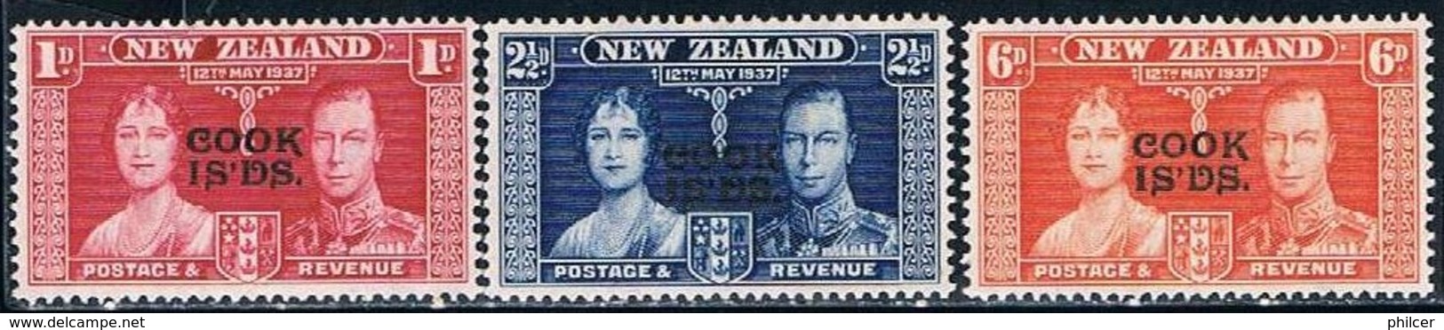 New Zealand, 1937, Coronation, MH - Ongebruikt