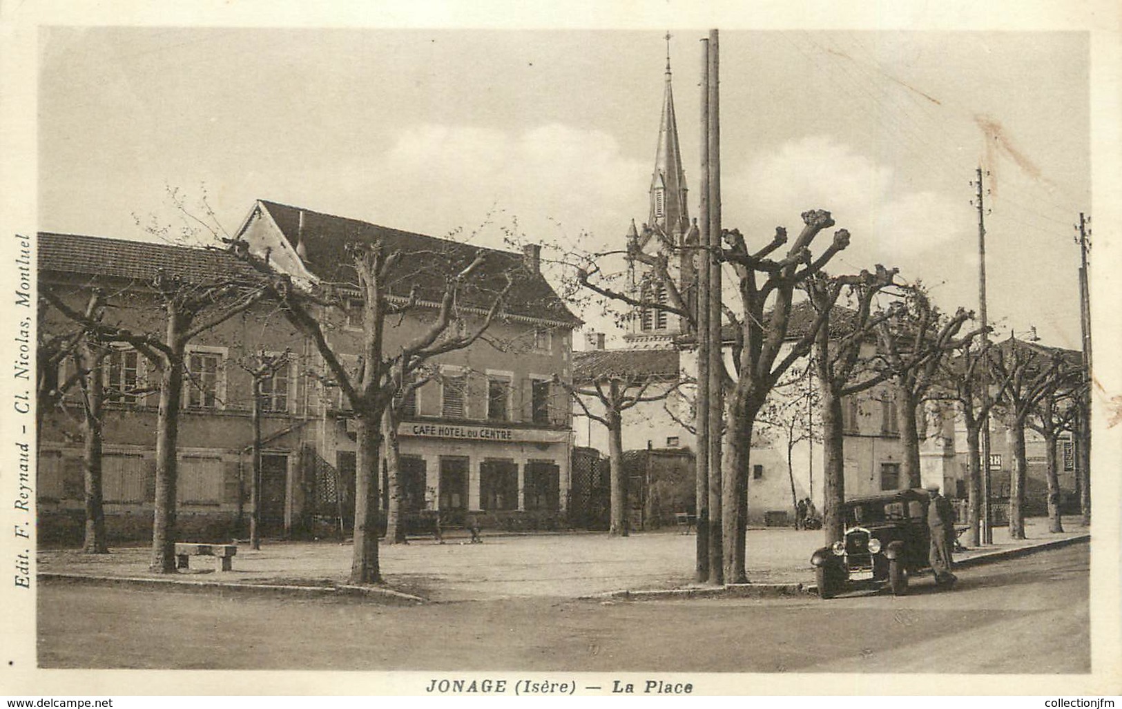 CPA FRANCE 38 " Jonage , La Place" - Autres & Non Classés