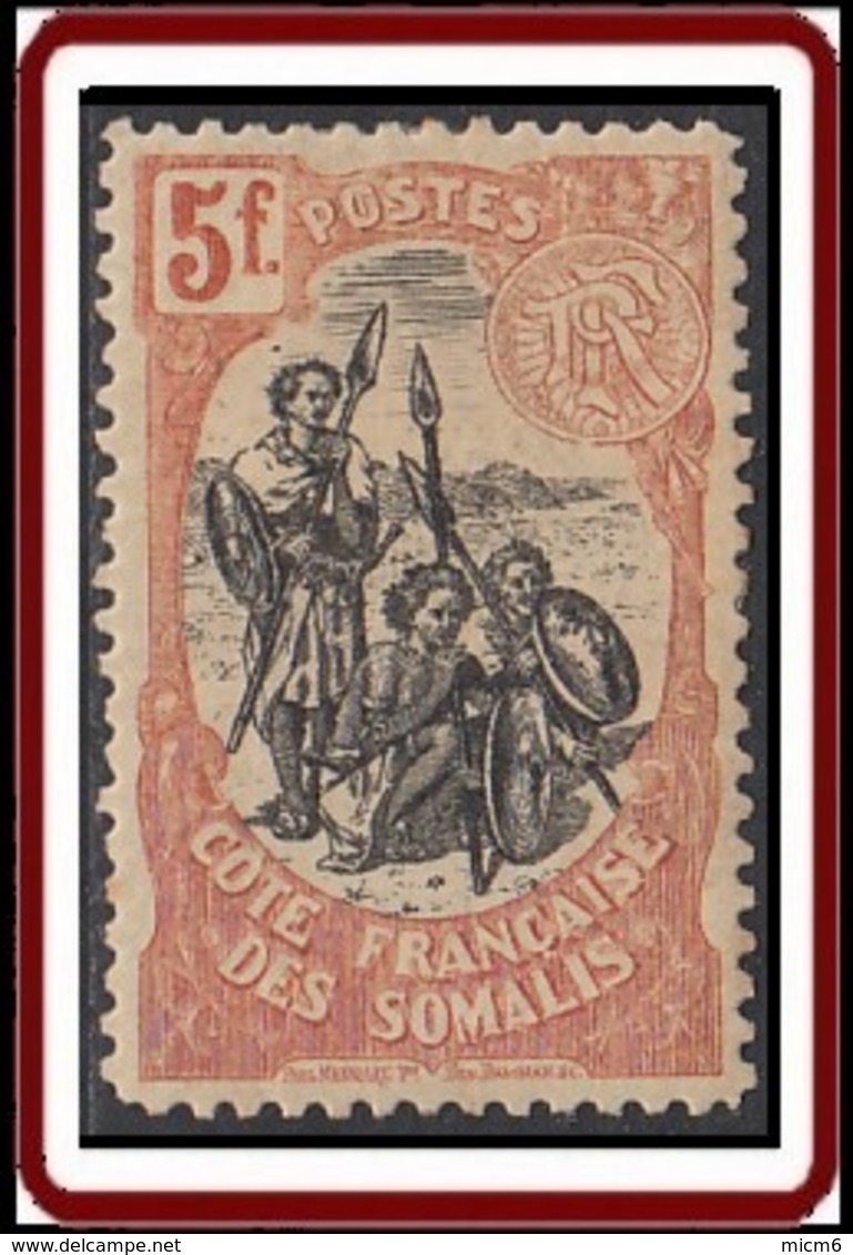 Côte Française Des Somalis 1894-1903 - N° 66 (YT) N° 66 (AM) Neuf *. Fortes Traces De Charnières. - Neufs