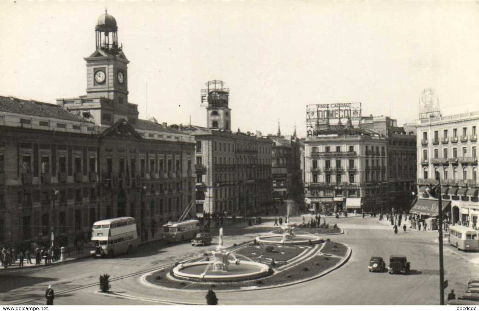 Madrid Puerta Del SolBus à 2 Etages Trolleybus .. - Madrid