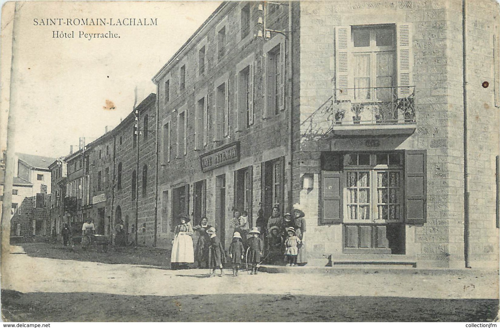 CPA FRANCE 43 " St Romain Lachalm, Hôtel Peyrrache" - Autres & Non Classés