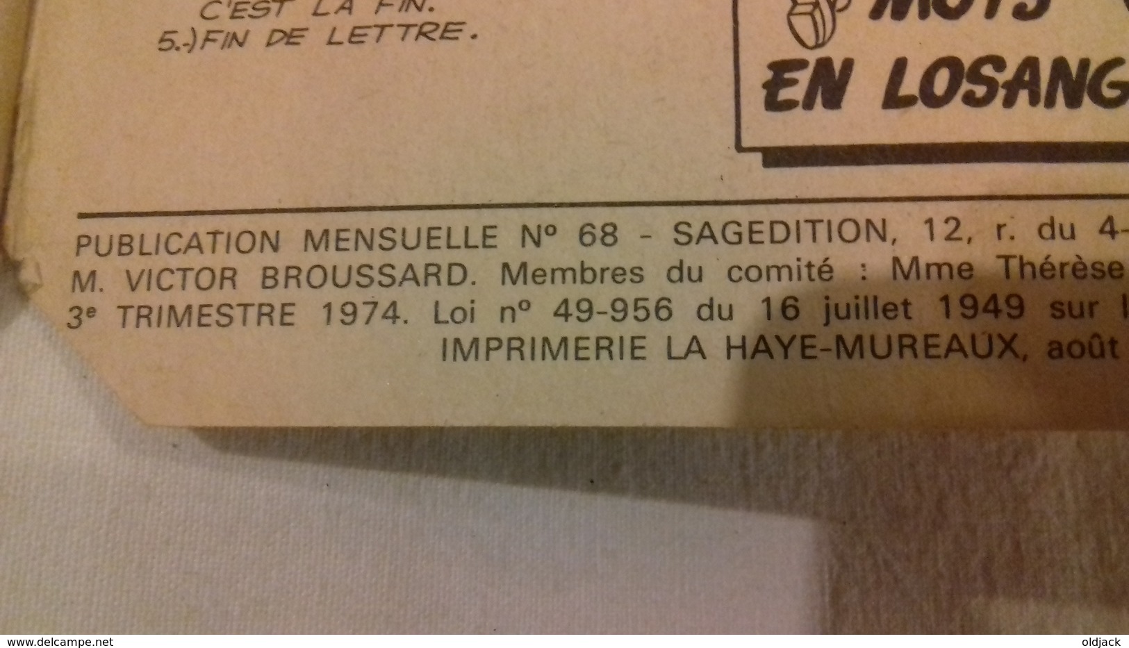 Superman Et Batman N°68.feux Croisés.....1974.sagedition.(291R2) - Batman