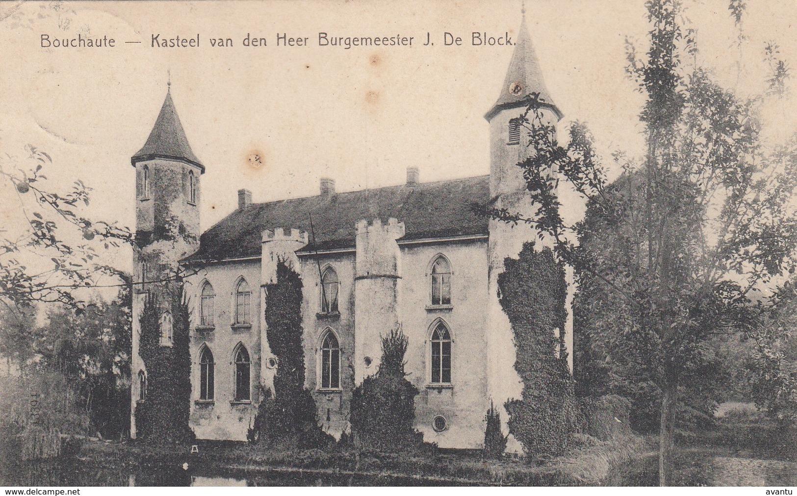 BOEKHOUTE  / ASSENEDE / KASTEEL VAN DE BURGEMEESTER DE BLOCK 1905 - Assenede