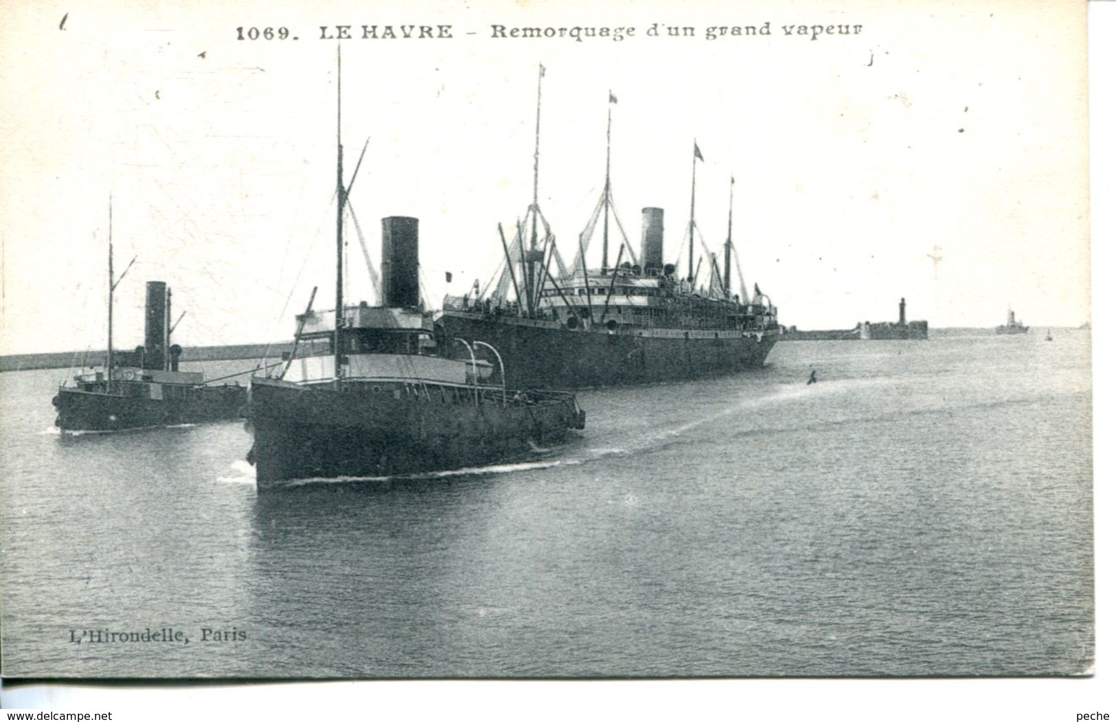 N°66164 -cpa Le Havre -remorquage D'un Grand Vapeur- - Rimorchiatori