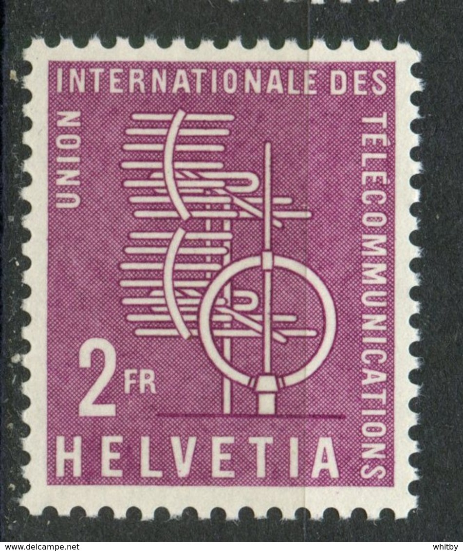 Switzerland 1958 2fr Telecommunications Issue #10o9 MNH - Dienstzegels