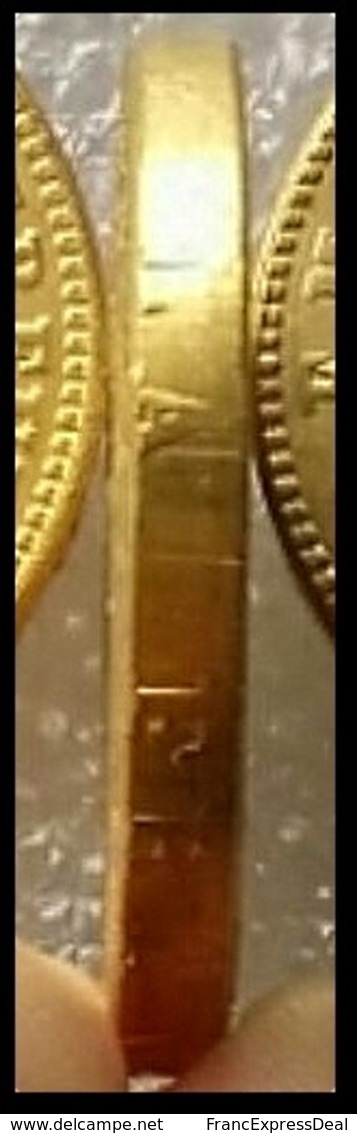COPIE - 1 Pièce Plaquée OR Sous Capsule ! ( GOLD Plated Coin ) - 20 Francs Napoléon Tête Laurée 1870 BB - Autres & Non Classés