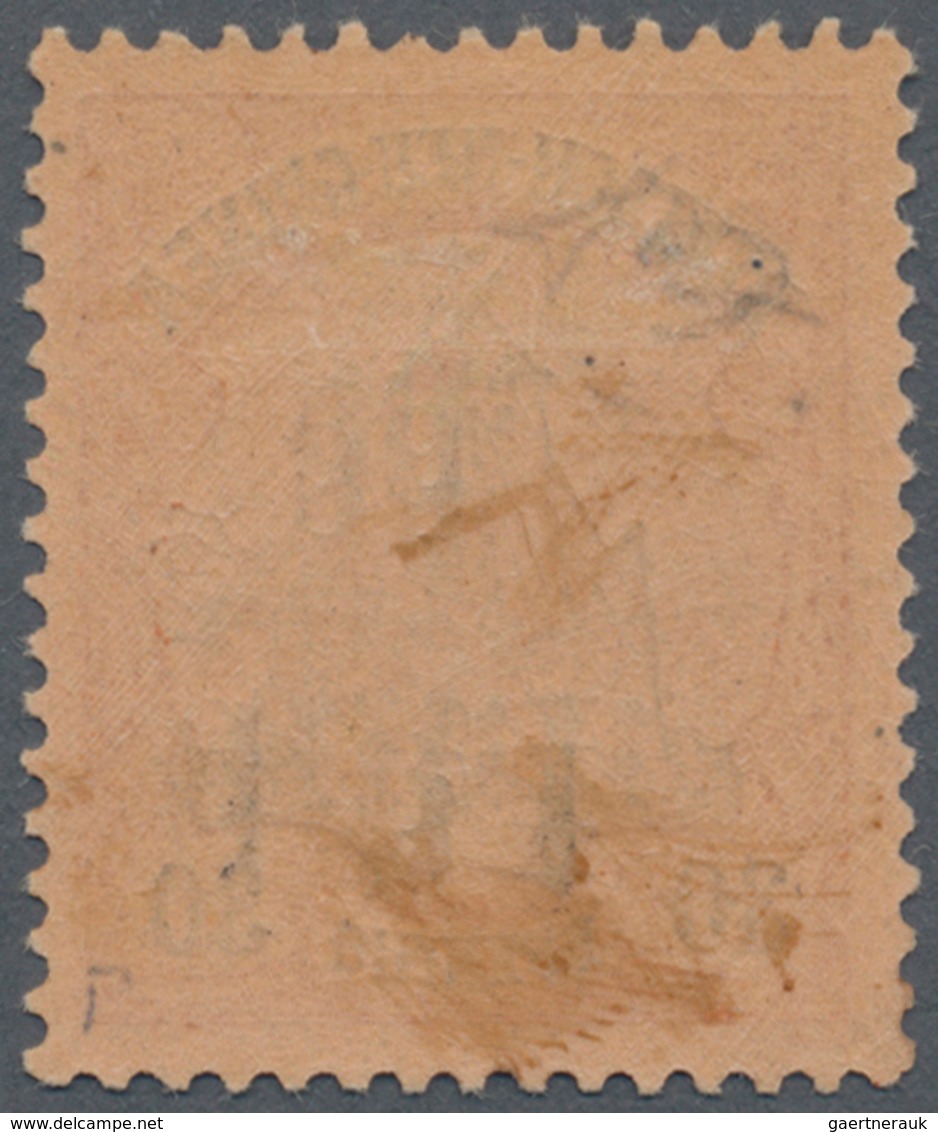 Deutsch-Neuguinea - Britische Besetzung: 1914: 3 D. Auf 30 Pf. Orange/schwarz Auf Gelblichorange, DO - Deutsch-Neuguinea