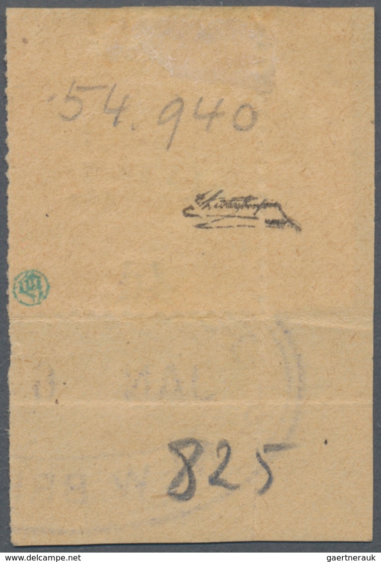 Deutsch-Neuguinea - Britische Besetzung: 1914: 4 D. Auf 40 Pf. Karmin/schwarz Mit Linkem Bogenrand, - Nueva Guinea Alemana