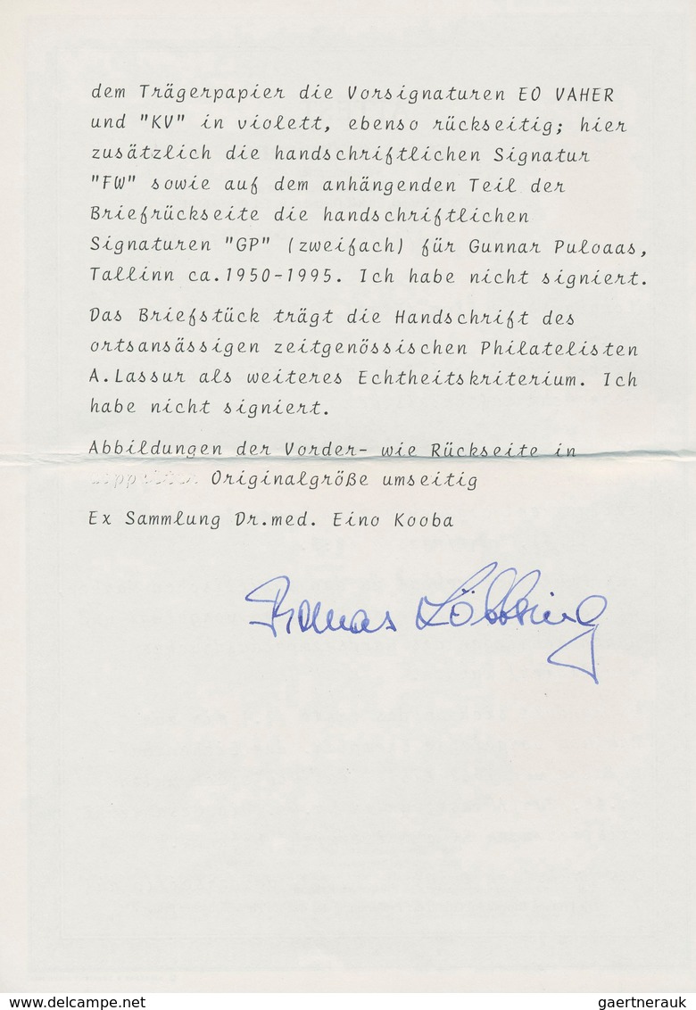 Dt. Besetzung II WK - Estland - Elwa: 1941, 5 K Schwärzlichgraupurpur "23 Jahre Rote Armee" Mit Aufd - Occupation 1938-45