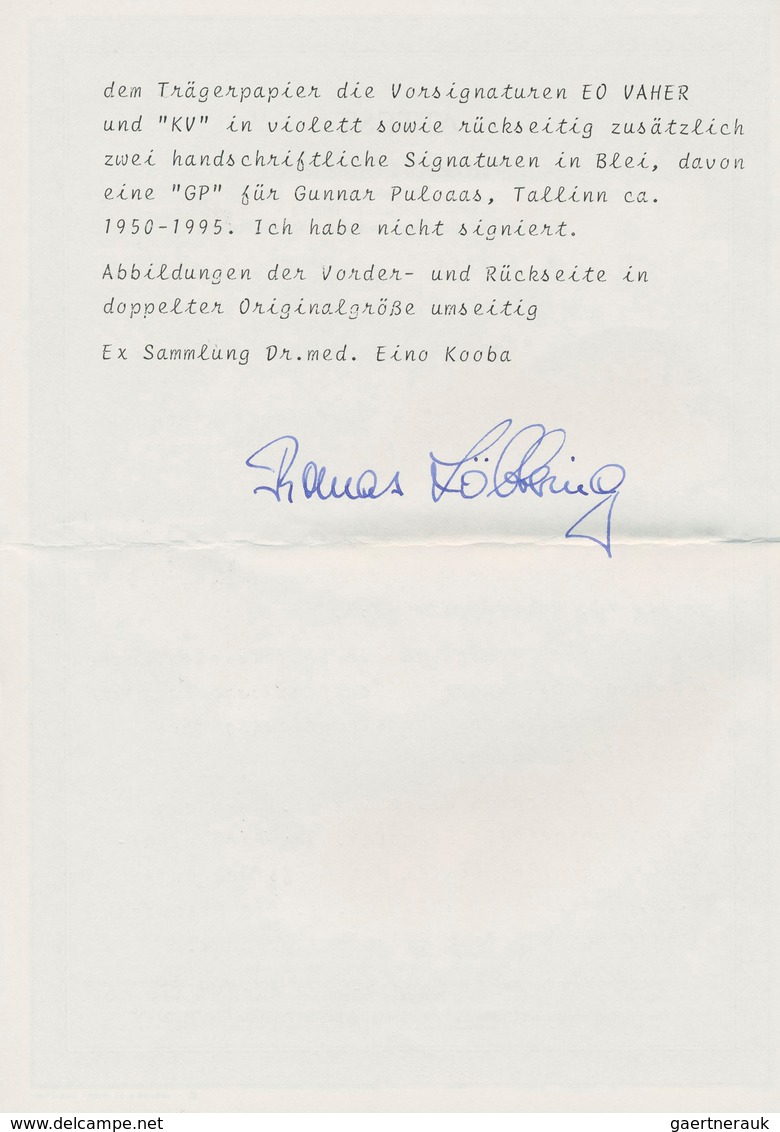 Dt. Besetzung II WK - Estland - Elwa: 1941, 45 K Dunkelgraugrün "23 Jahre Rote Armee" Mit Aufdruck " - Occupation 1938-45