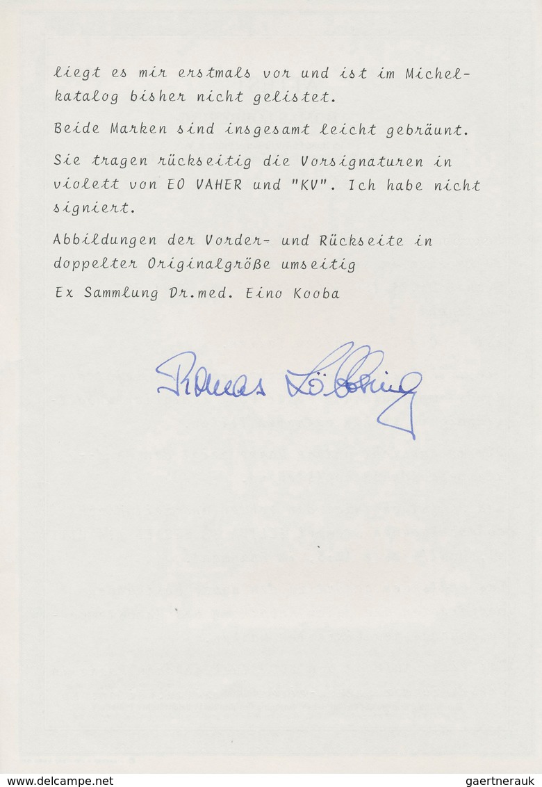 Dt. Besetzung II WK - Estland - Elwa: 1941, 30 K Landwirtschafts-Ausstellung "Georgische SSR", Senkr - Occupation 1938-45