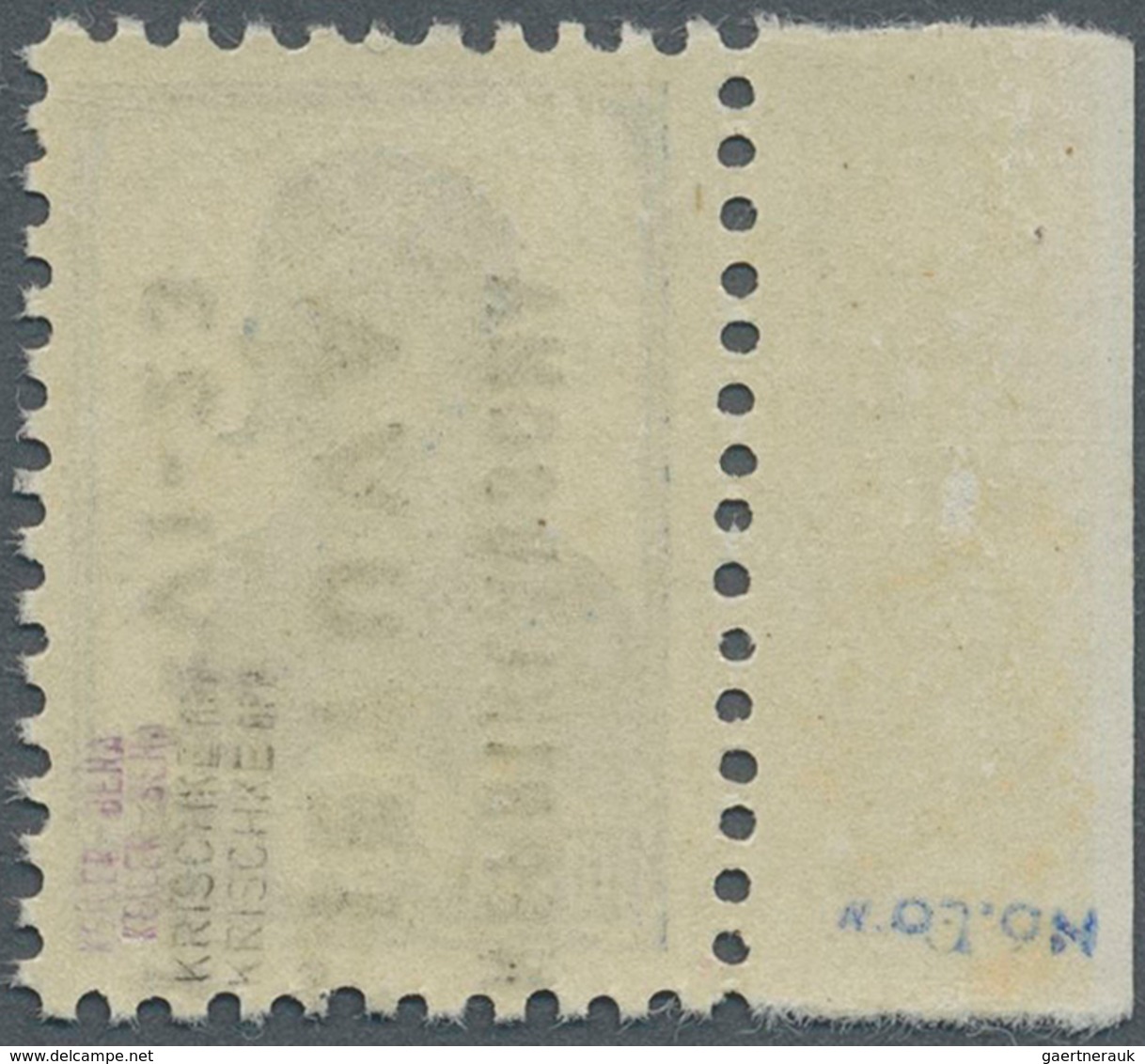 Dt. Besetzung II WK - Litauen: 1941, 10 K Dkl'preussischblau Auf Weißem Kartonpapier, Tadellos Postf - Occupation 1938-45